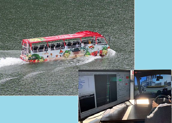 長野原町八ッ場ダム地域における水陸両用船無人運航の実証実験